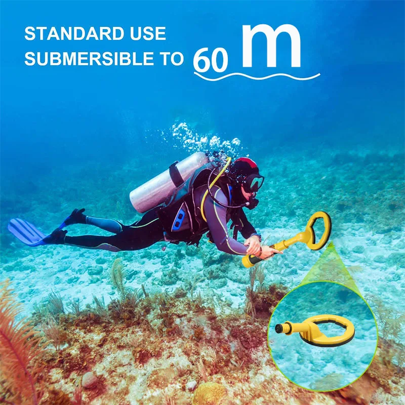Summer Professional Pulse Dive Underwater Detector Metal Search 2 System In 1 Treasure Seeker Machine 60m Targeting Pinpointer