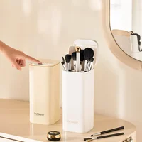 Makeup Brushes Holder Automatic Lifting Dustproof Makeup Brush Holder Desktop Makeup Tools Lipstick Eyebrow Pen Holder Container 1