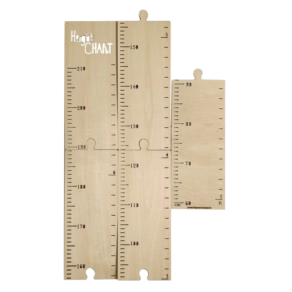 

Nordic Wooden Kids Height Growth Chart Ruler 60-210cm Measurement Wall Stickers Gauge Children Room Wall Decoration