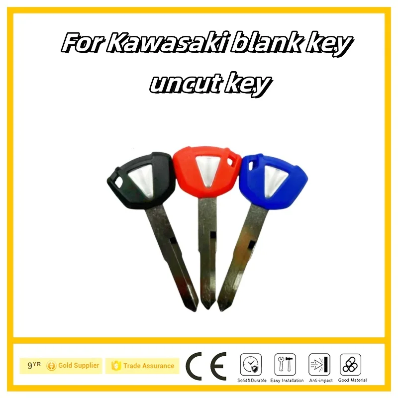 For KAWASAKI ZX6R 7R 9R 10R 14R VERSYS650 ER6N 6F 6R 636 Blank Key Motorcycle Replace Uncut Keys can be placed anti-theft chip