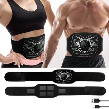 EMS Electric Abdominal Body Slimming Belt Waist Band Smart Abdomen Muscle Stimulator Abs Trainer Fitness Lose Weight Fat Burn