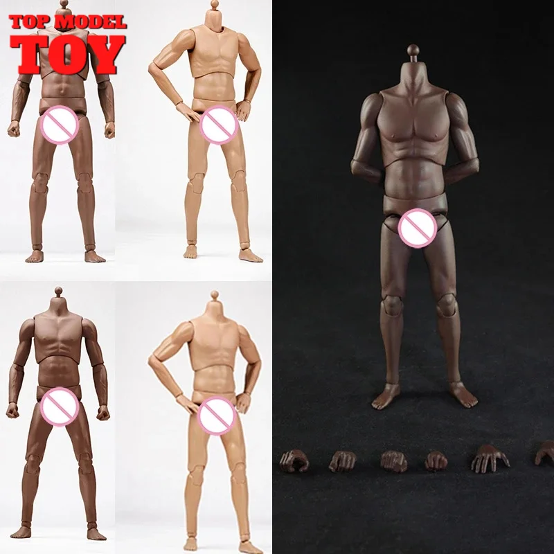 

HaoyuToys 1/6 T-20 T-21 T01 T02 Super Muscle Sports Male Body Model Black/Normal Skin for 12 Inch Action Fingure Doll Toy