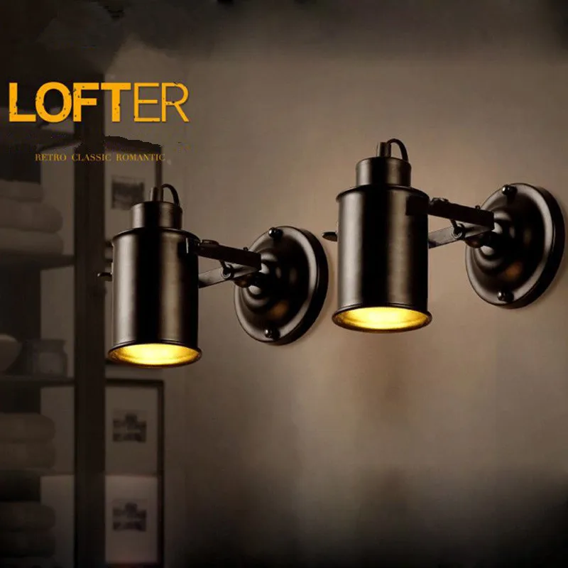 

Loft Industrial Decor Retro Wall Light Indoor Vintage Wall Lamp Bar Restaurant Stair Home Lighting Beside Bedroom Sconce Lamps