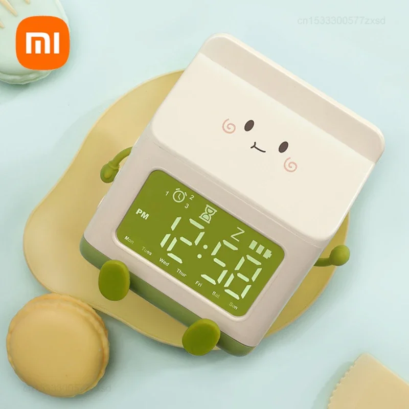 

Цифровой светодиодный Будильник Xiaomi, Электронный Настольный будильник с экраном для дома, офиса, занятий спортом, инструменты для напоминания
