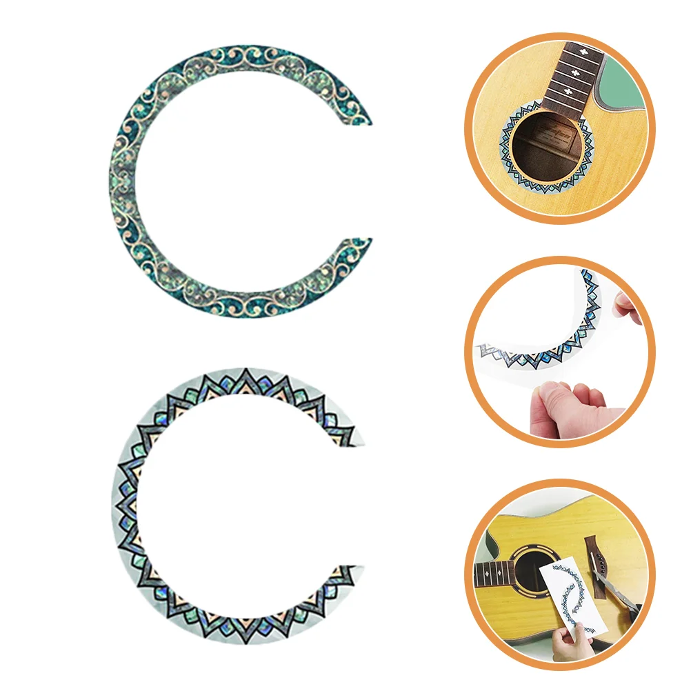 Acoustic Replacement Decals Accessories Guitar Sound Hole Rosette