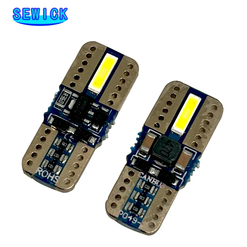 300x 신호 램프 T10 Led 슈퍼 밝은 7020SMD T10 W5W Led Canbus 168 194 자동차 인테리어 독서 빛 주차 램프 12V 화이트