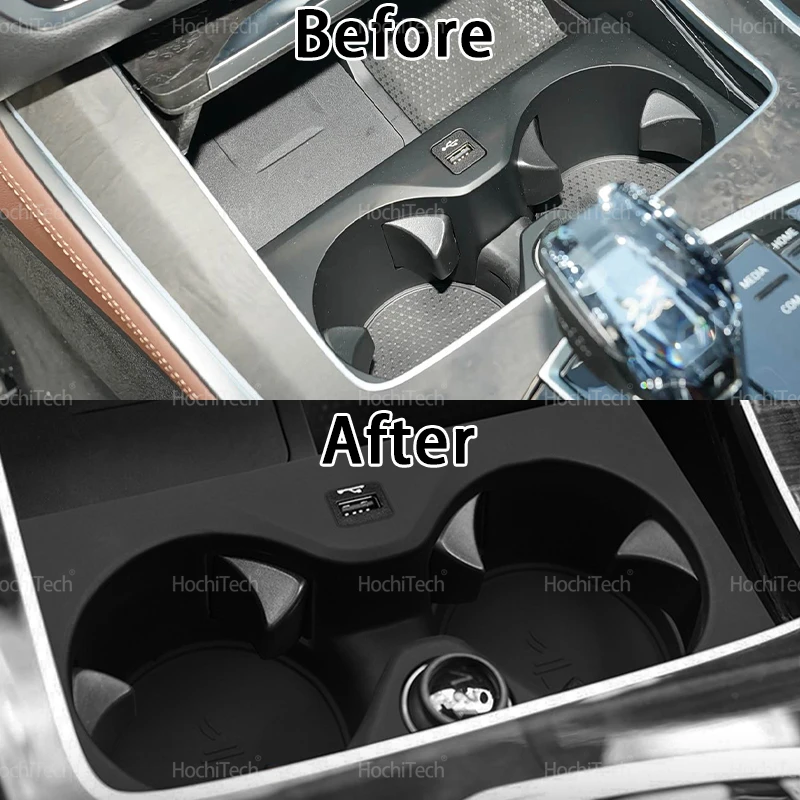 미끄럼 방지 수납함 물컵 홀더 방오 충격 흡수 자동차 내부 액세서리 BMW X5 G05 2019 2020 2021 2022 2023용