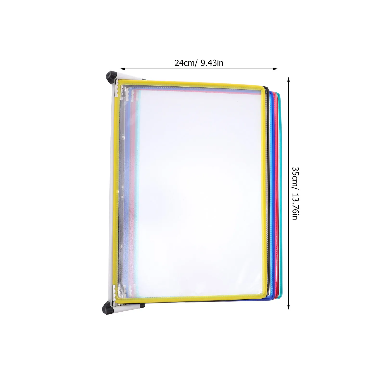 벽걸이 파일 디스플레이 랙 A4 걸이식 문서 정리함 5단 사무용 바인더 참고자료 정리함 종이 폴더 디스플레이