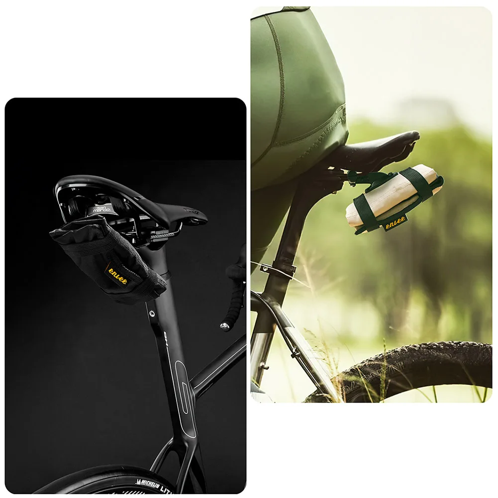 Storage Bag with Expandable Bracket Portable Saddle Clip-on Storage Pouch Bike Accessories Tool storage bag Bicycle Repair Tool