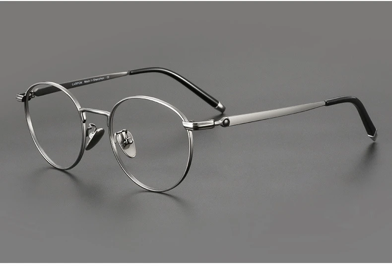 Titanium Reading Glasses - Lightweight Round Frame, Anti Blue Light, Single Focus Lenses