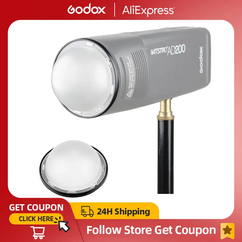 AK-R11 Dome Diffuser Replacement for Godox V1 Round-Head Flash/for AD200/AD200Pro/for V1 Flash Series V1-S Spare Part