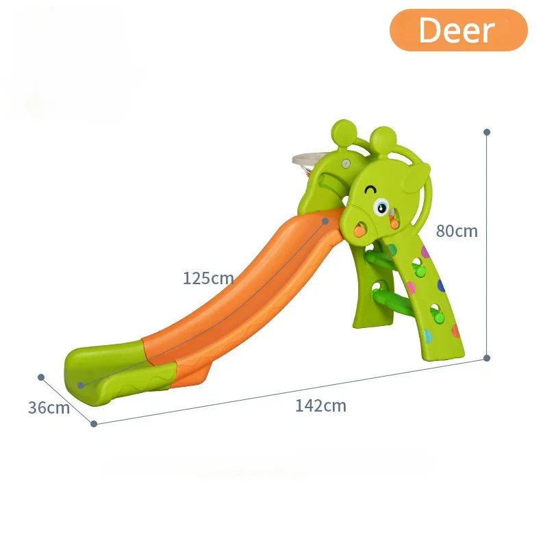 Multifunctional Foldable Slide Rocket Model Indoor Large Playground Toy Baby Home Small Slide Children's Playground