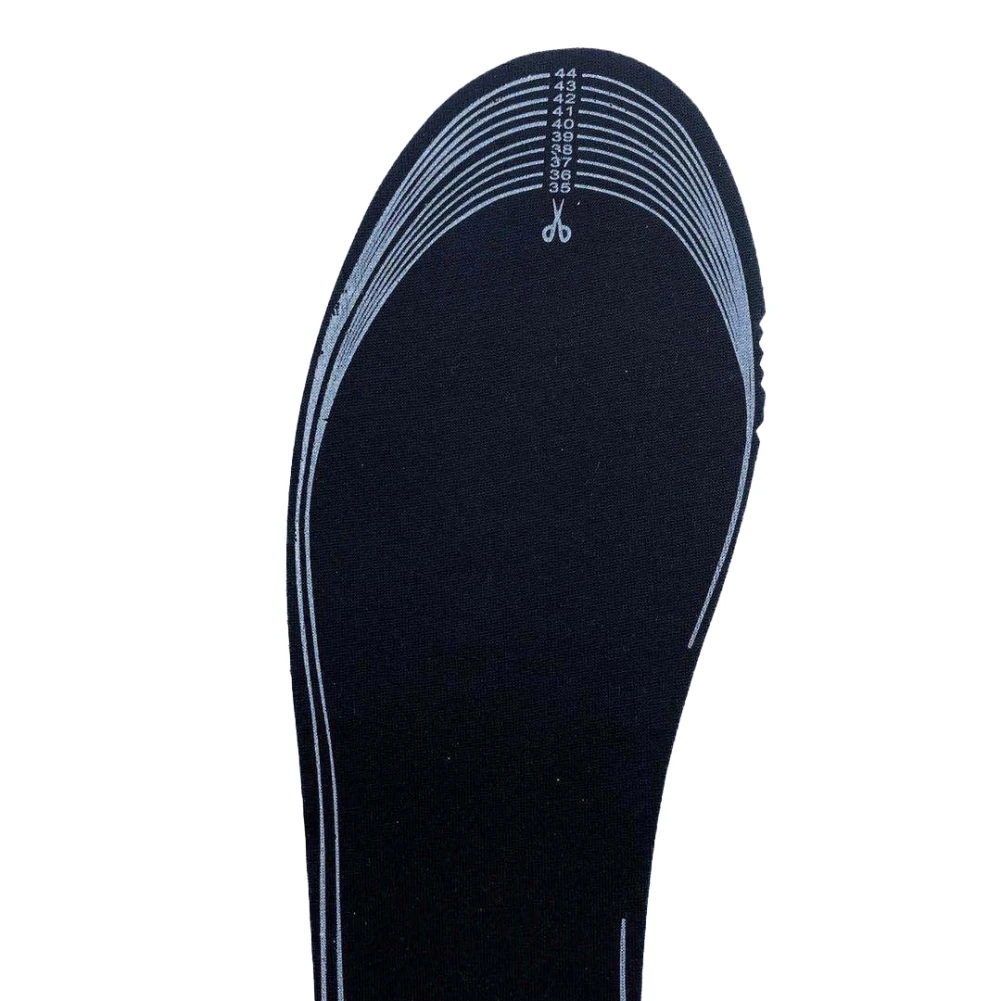 Rechargeable Electric Heated Insole Wireless Foot Warmer Safe Comfortable Wool Felt 23-27cm For Hunting Hiking Camping self heating socks