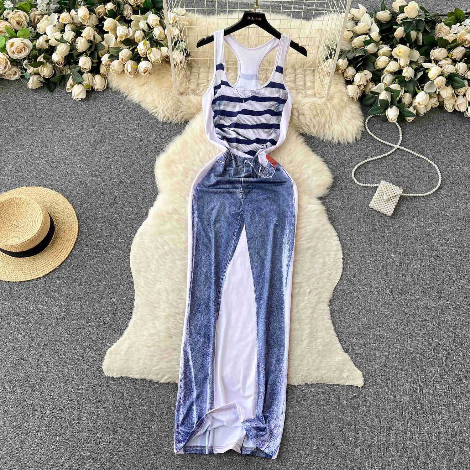chinese dress ladies Elegant Slim Bodycon Party Dress Women 2025 Summer Sexy Spaghetti Strap  Sleeveless Maxi Long Dress Casual main image 1