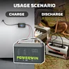 POWERWIN BT100 12.8V LiFePO4 Battery with PI1200 12V Portable Inverter & P20 Smart Battery Charger, Off-Grid Power Solution 5
