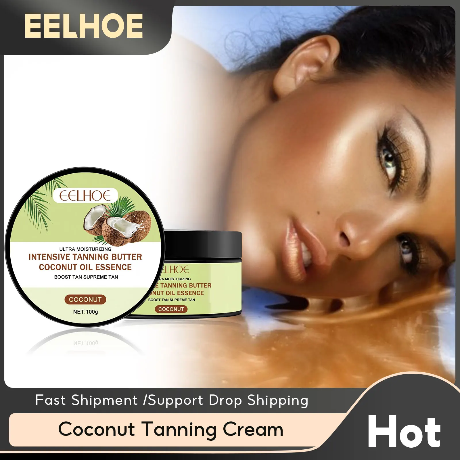 

Fake Tan Body Tanning Cream Solarium Self Tanner Solarium Sunbed Cream Coconut Quick Tanning Gel Self-tanning Accelerator Lotion