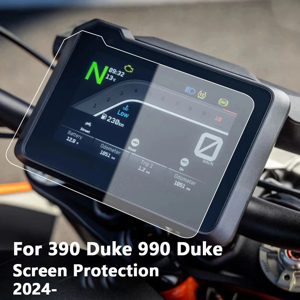 Motorcycle Scratch Cluster Screen Dashboard Protection TPU Film for 390 Duke 990 Duke Motorcycle Screen Protector