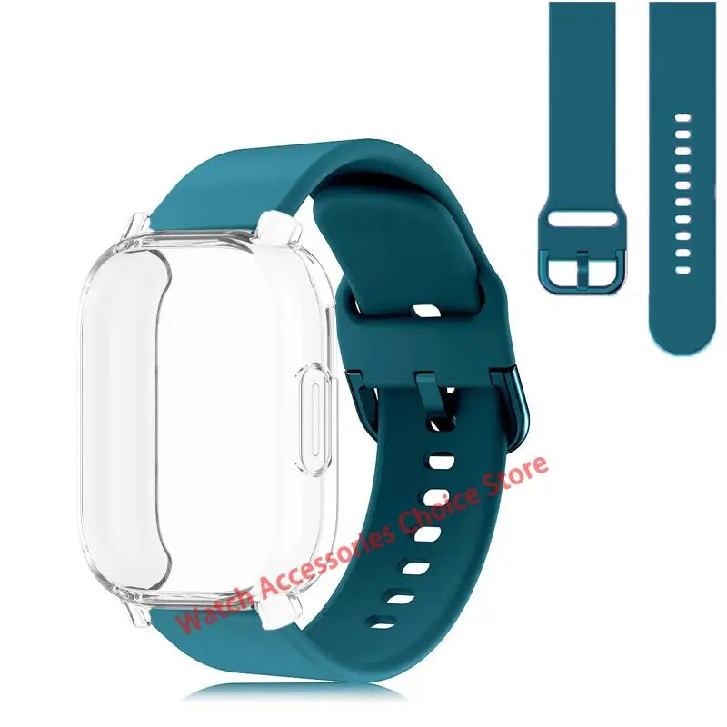 Protective TPU Shell with Breathable Silicone Strap