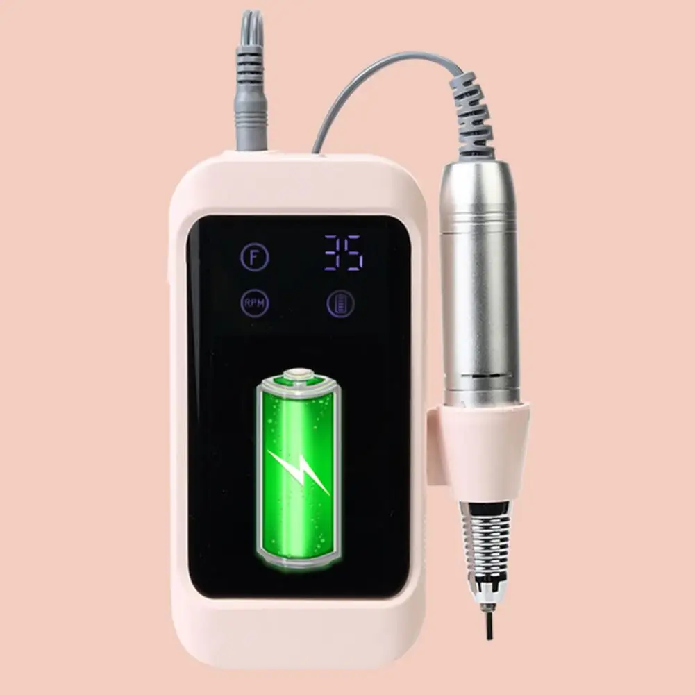 

Electric Nail Drill Set with 6 Drill Bits Rechargeable Multifunctional Polish Remove Tool Nail Drill Machine Manicure Supplies