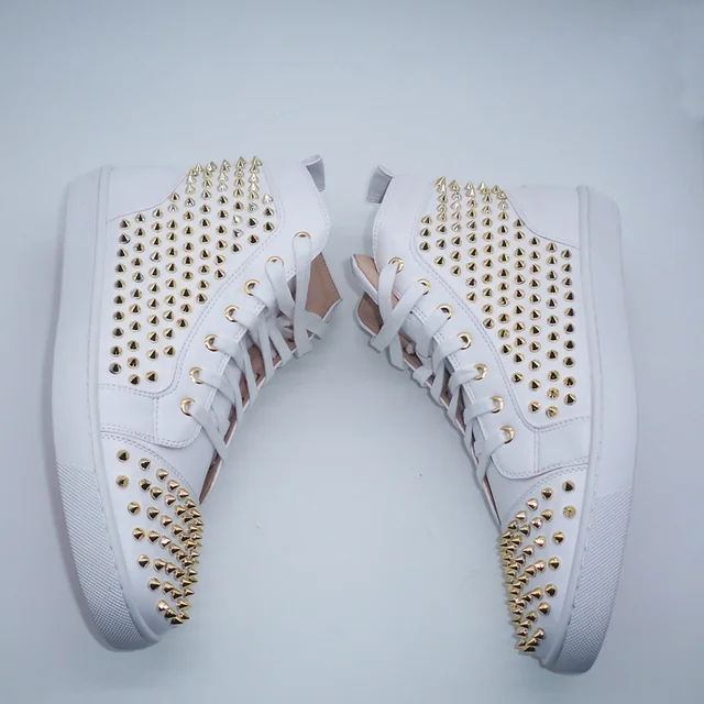 white and gold trainers mens