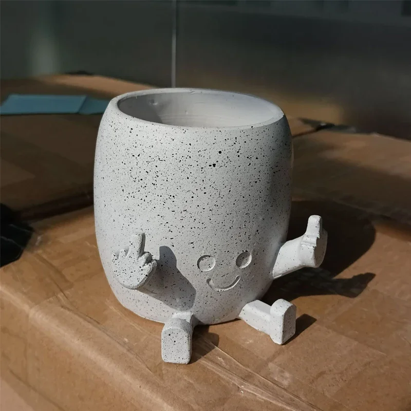 Se792bd732c3b4a4c8568650af69cf7cd8 Creative Middle Finger Flower Pot | Plant Flowerpot