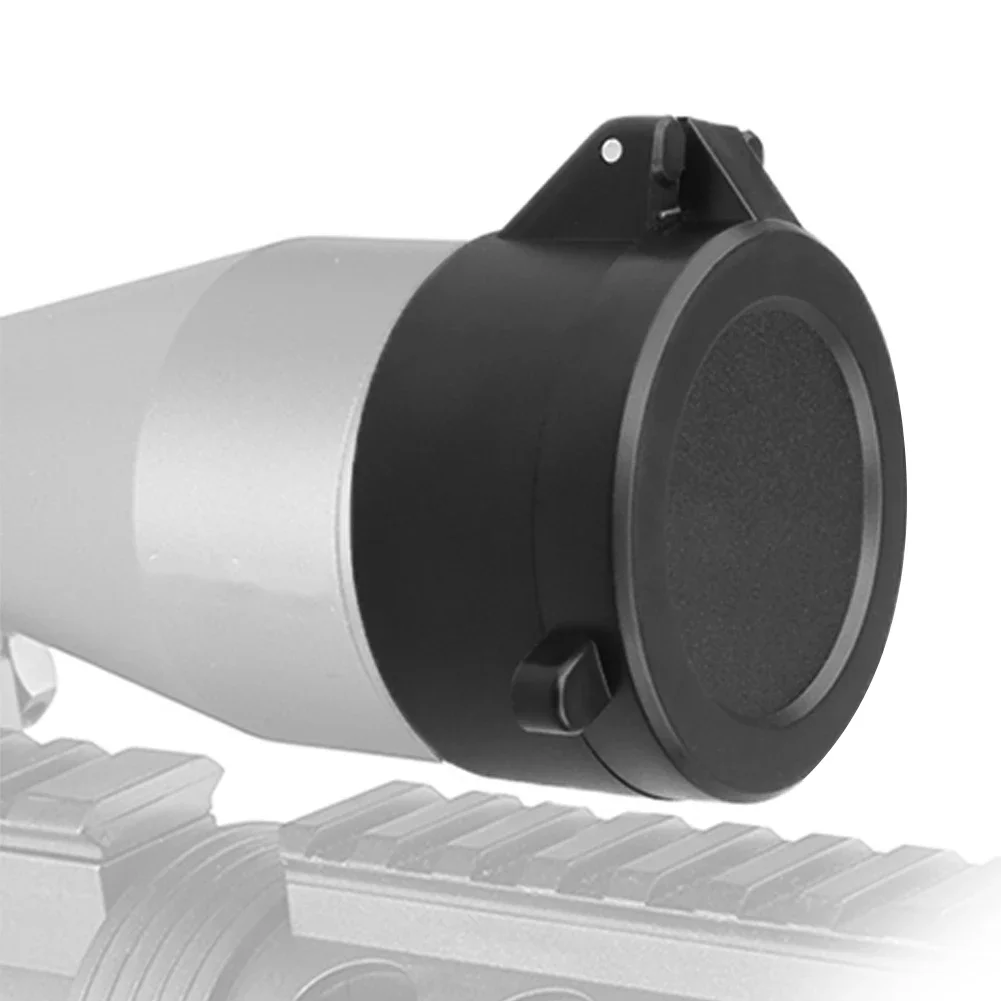 25.5mm-65mm Hunting Rifle Scope Lens Cover Tactical Sight Flip Up Quick Spring Protection Cap Objective Lense Lid