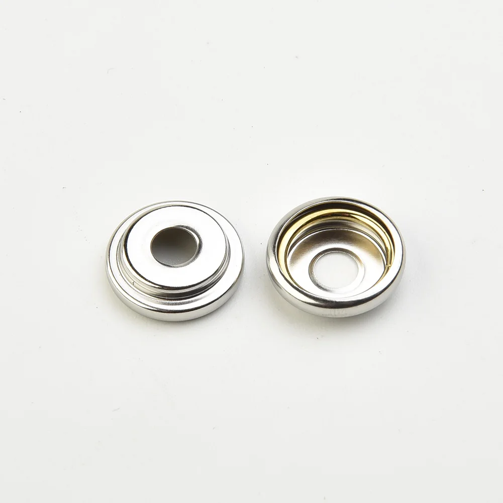 Canvas Fast Fixed Fabric Stud Marine Snap Fasteners Car Hoods Cover Button Rivet Clothing 30pcs Leathers Set Silver