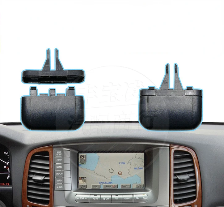 

Для Toyota Land Cruiser 4500 4700 LC100 Воздушная решетка для выпускного отверстия кондиционера, мобильный слайдер с зажимом