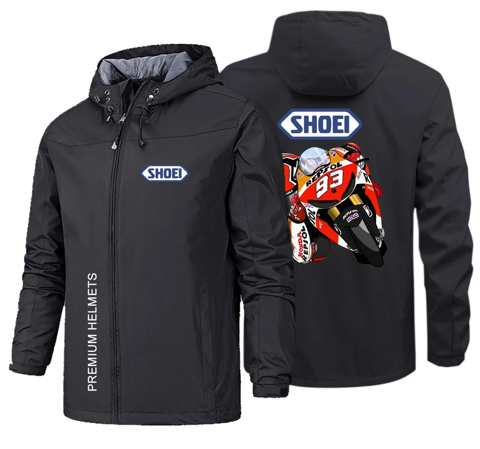 2024 Men's high quality Autumn/Winter hot sale SHOEI Motorcycle Racing Marquez 93 Motorcycle men's windproof roof