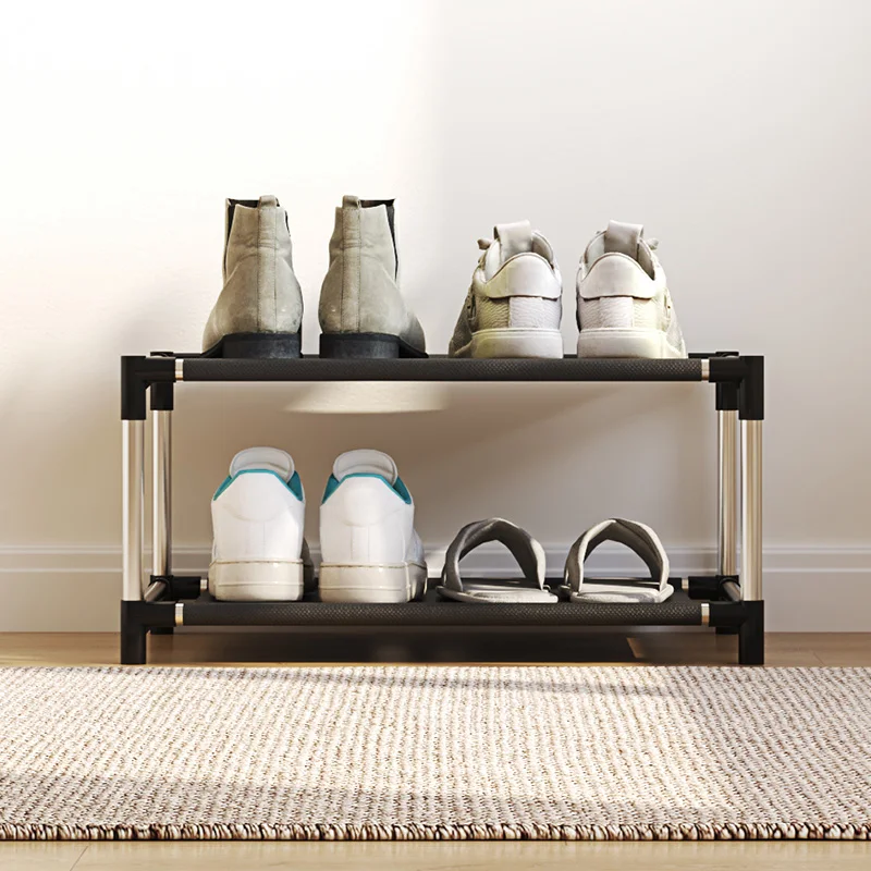 2-layer simple shoe rack easy to assemble and space saving design perfect for entrances bedrooms etc 1 pc shoe rack shoe organizer