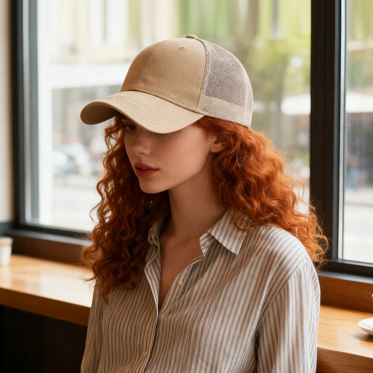 Ultra-Thin Men's Baseball Cap for Summer Outdoor Sports, Mesh Breathable Large Head Circumference Sun Hat for Women, Suitable for Travel and Shopping