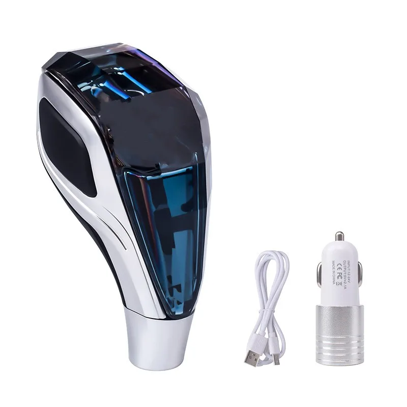 1Pcs Crystal Gear Shift Knob handle LED Atmosphere Light For