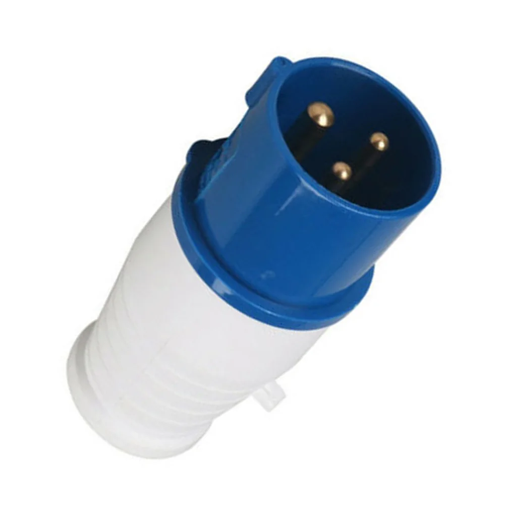 

Adapter Connection Plug 16A 240v ABS+Metal Blue And White Direct Mount Hook Up Site Adapter For Most Automotive