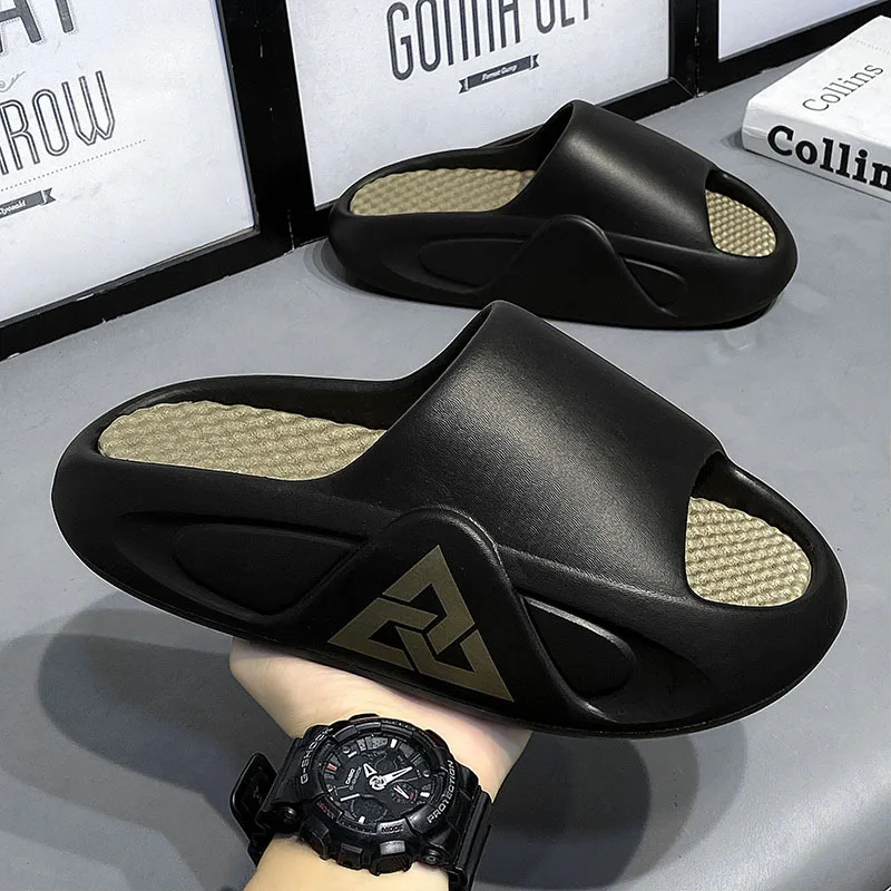 

Fashion Men's Flip Flops Soft Air Cushion Men Slippers Summer on-slip Thick Sole Casual EVA Outdoor Comfortable Sandals Man 2024