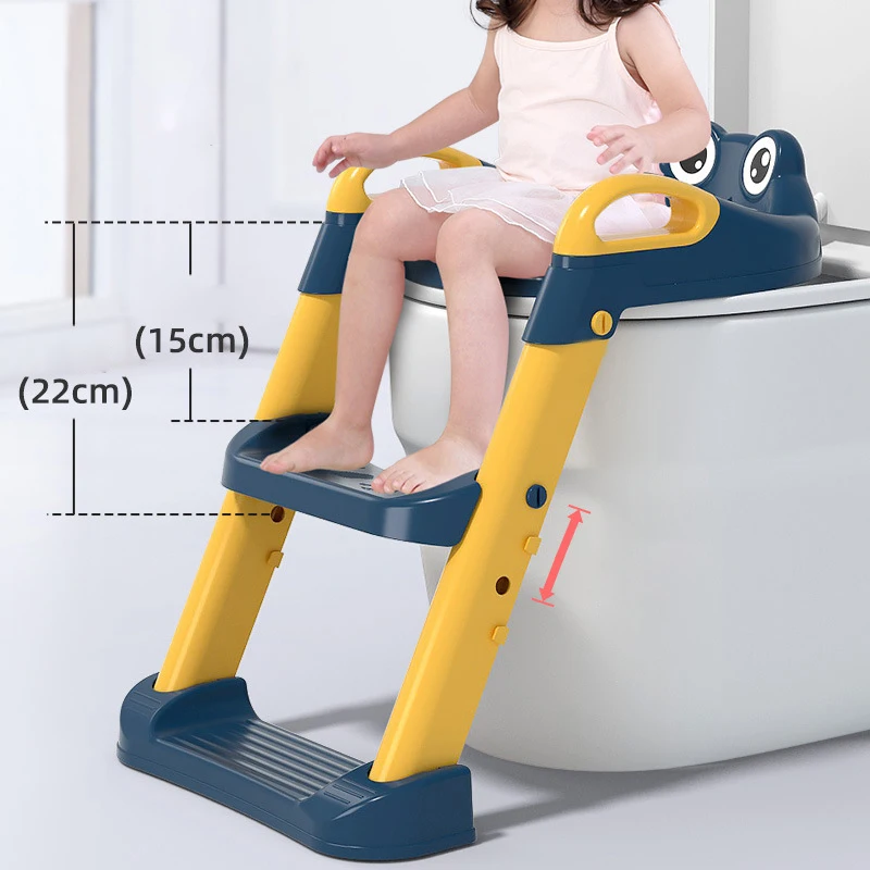Auxiliary Stair-type Children's Toilet Seat Supplies Infant Baby Ladder Folding Toilet. 3