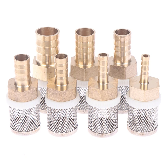 1Pc 6 Mm-19 Mm Tömlőszűrő Autó Mosó Kerti Öntözőszűrő Sárgaréz Szűrő Permetező Szivattyú Háló Rozsdamentes Acél Hálószűrő