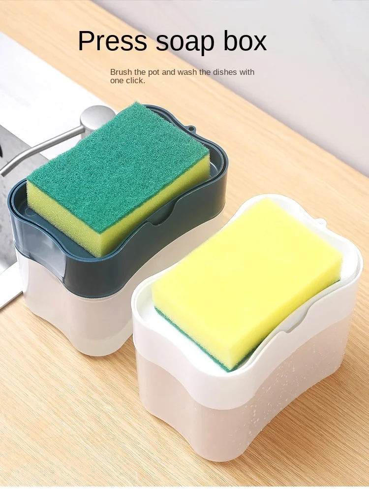 Description Picture 2 of itemManual Foam Soap Dispenser Pump & Dish Liquid Dispenser - Magic Kitchen Organizer and Tool Set