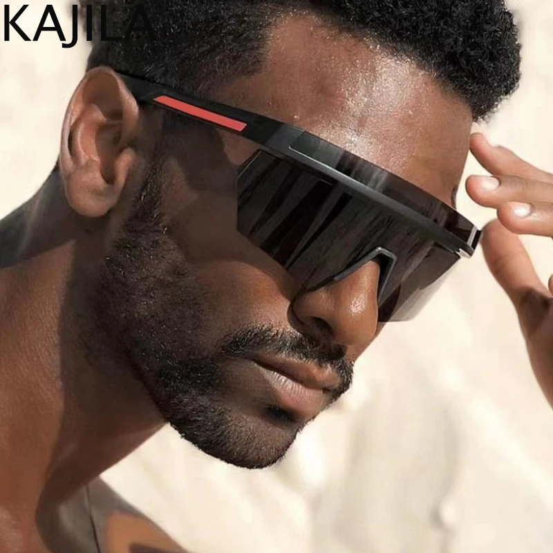 

Oversized Square Rimless Sunglasses Women Men Vintage Sports Goggle 2023 Luxury Brand Frameless Shield Eyewear Shades UV400