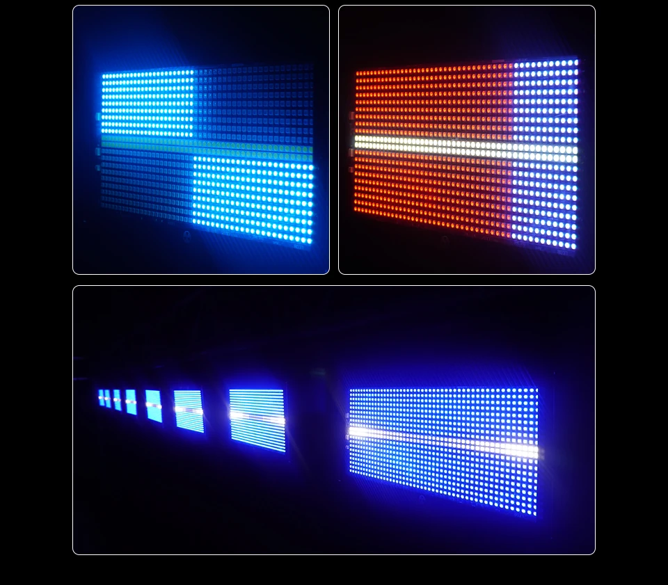 8+8 Segment 280W Led Strobe Light Horse Running Flash Light 960pcs DMX512 Wash E