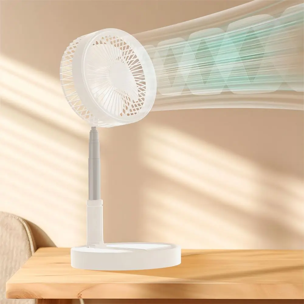 Ventilatore USB Portatile Da Tavolo - 5 Velocità, Angolo 360°, Batteria 4000 MAh, Per Ufficio, Casa, Viaggi - Foto 7