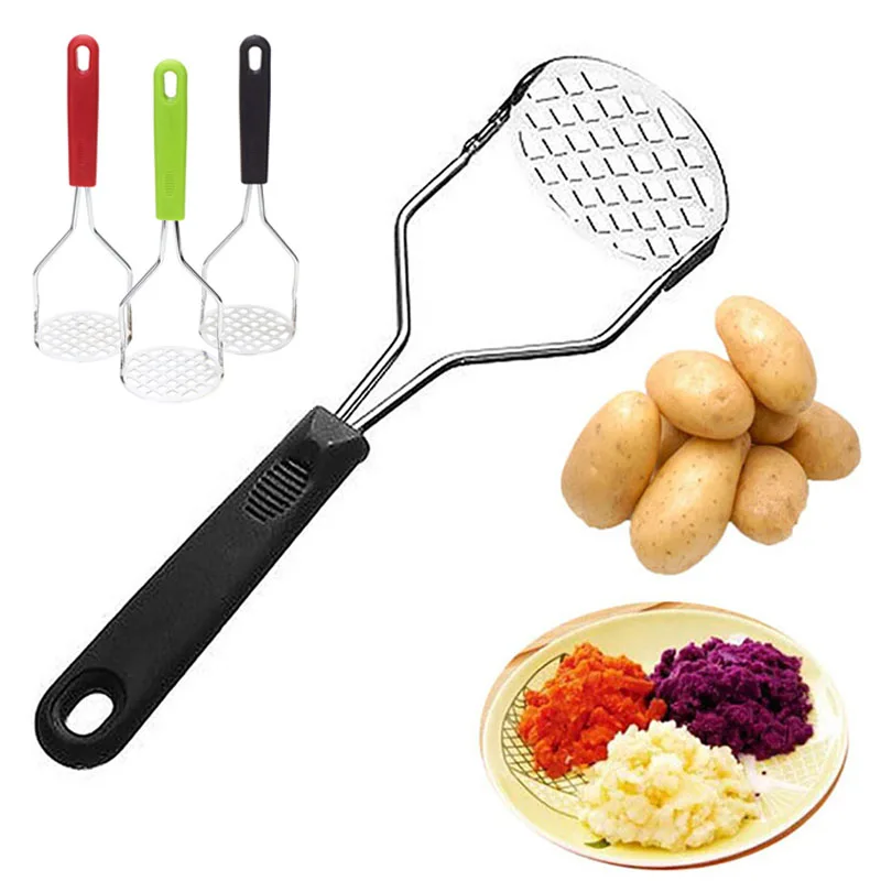 1PC Stainless Steel Potato Press Potato Puree Press Kitchen Tool Baking Home Creative Fruit Purple Sweet Potato Grinder 1PC Stainless Steel Potato Press Potato Puree Press Kitchen Tool Baking Home Creative Fruit Purple Sweet Potato Grinder