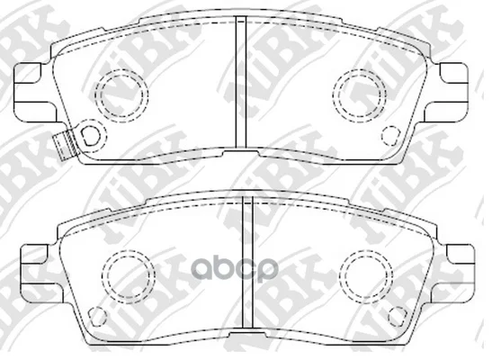 Brake disc pads Chevrolet Trailblazer 4.2 2001 - 2008 2005 2 nibk art. pn4802 | Автомобили и мотоциклы