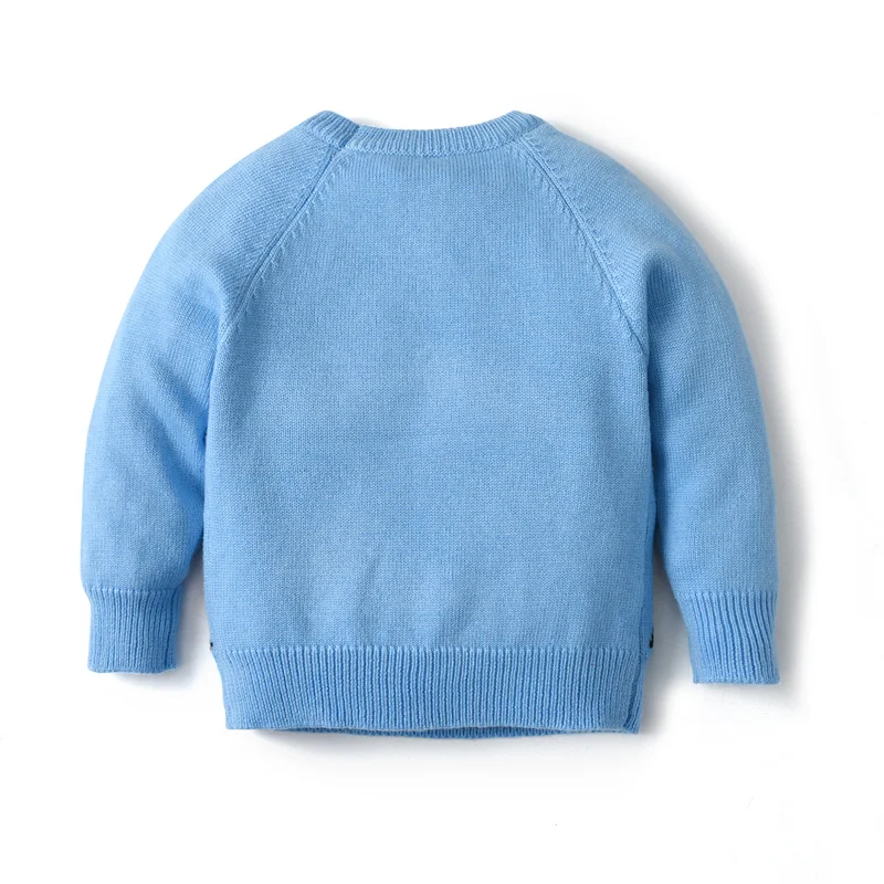 Knit Sweater Clibeso Knit Sweaters for Boys Pullovers Kids Embroidery Soldier Knitted Sweater Children Winter Tops Boy Knitwear Cardigan