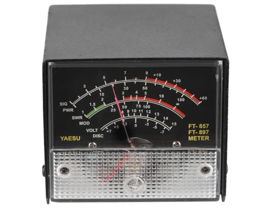 Misuratore Di Potenza Swr Esterno Originale S Meter Per Yaesu Ft-857 Ft-897 Pratico Display A Emissione Di Ricezione Custodia In Metallo Misuratore Sw