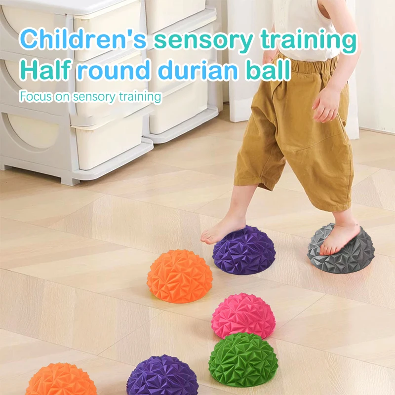 Durian Workout Balance Ball Kids Sensory Balance Training Stepping Stones Indoor Outdoor Sports Bosu Balls Fitness Massage Balls