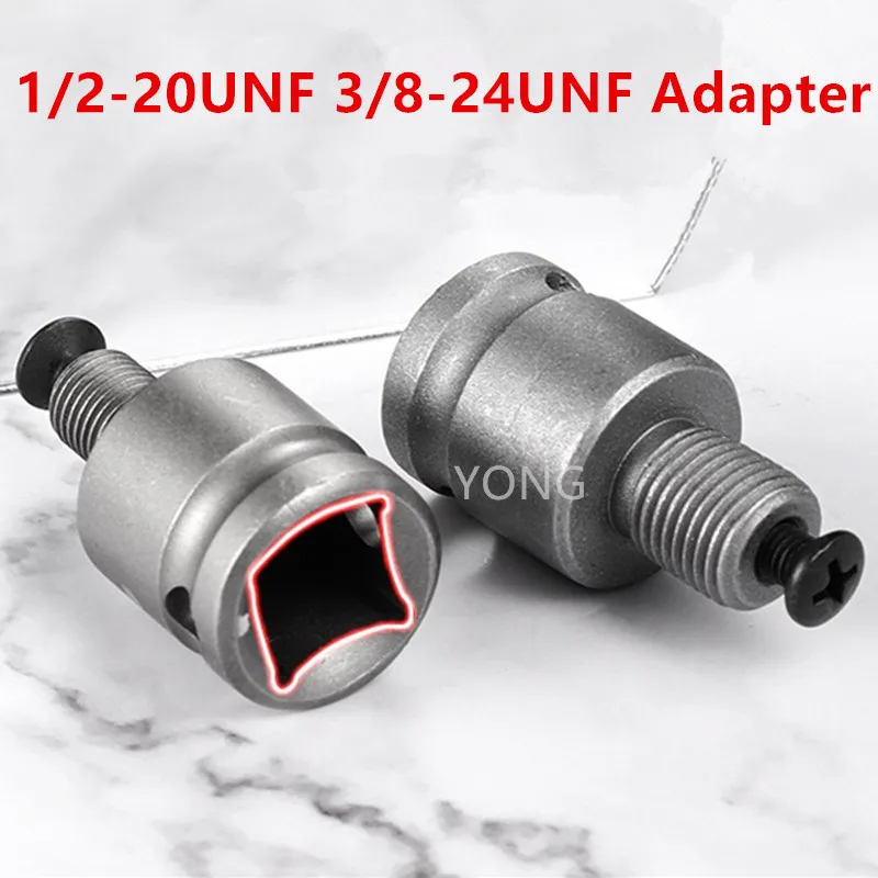 Drill chuck adaptor 3/8 1/2 20UNF M10 Thread Adapter angle grinder Electric Impact Wrench Conversion Head Screw Driver Tool