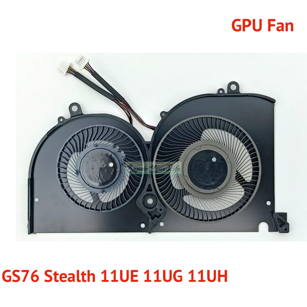 Laptop Cpu Gpu Ventiladores de Refrigeração para Msi Gs76 Ws76 Criador 17 Gs76 Stealth 11ue 11ug 11uh Cooler Ventilador Ms17m1 17m1-cpu Bs5005hs-u4q - Imagem 6