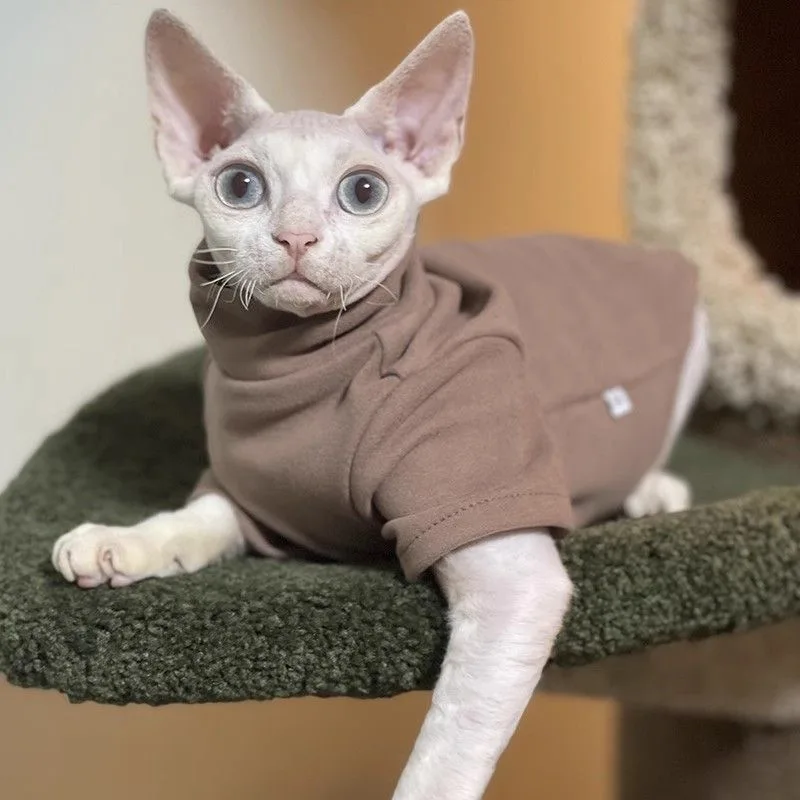 Highnecked2LeggedSphynxCatLongSleevesCottonUndercoatWinter