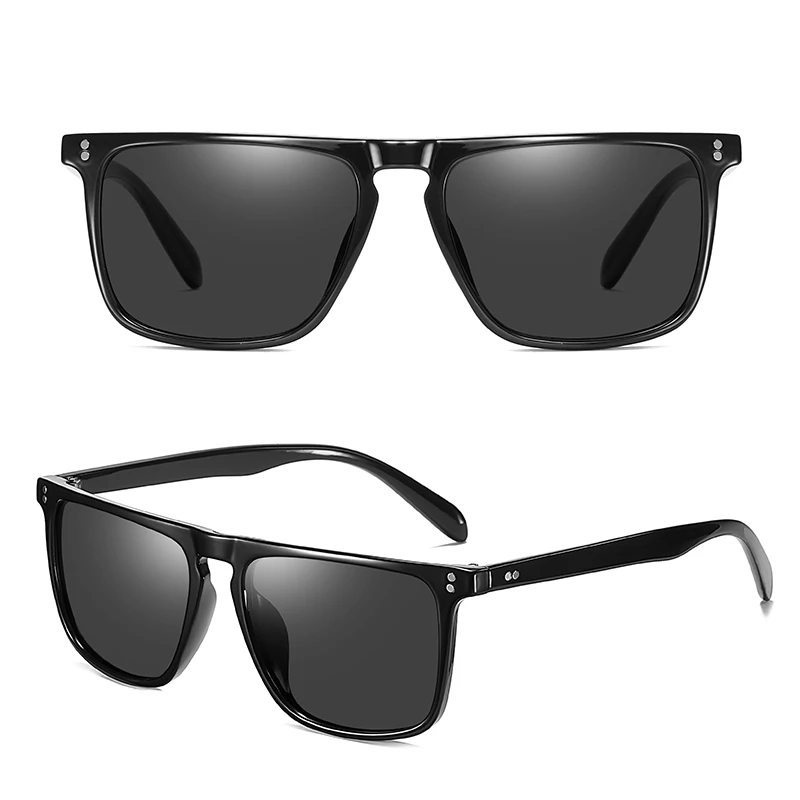 LIOUMO-gafas de sol clásicas con marco de remache para hombre y mujer, lentes polarizadas con protección UV400