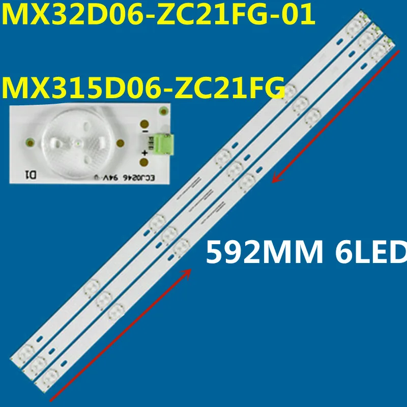 50KIT=150PCS LED Backlight Strip  MX315M09 MX315D06-ZC14F-01 MX315D06-ZC21FG-02 303MX315036  E32F1900 LE32A CF-32FA9 LSC320AN02